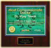 2012 Vitals Most Compasionate Doctor Award