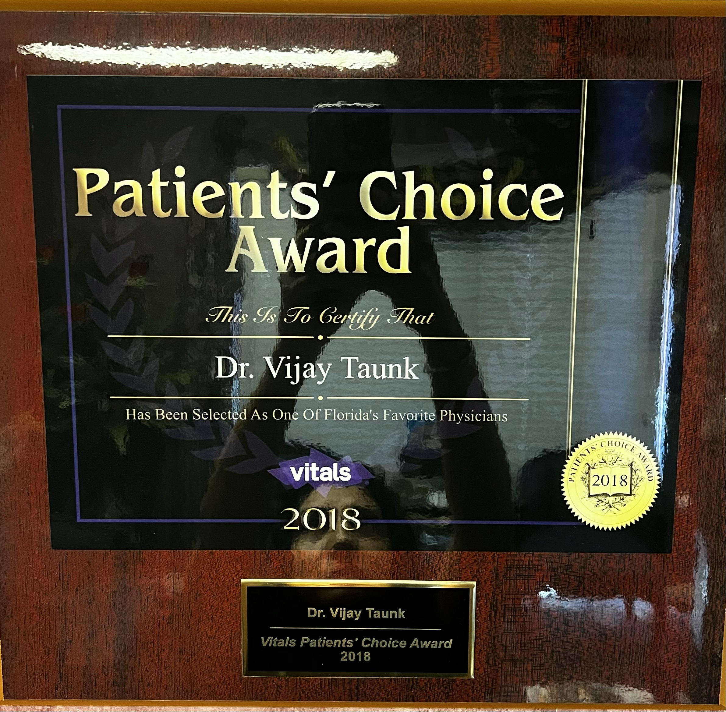 2018 Patients' Choice Award Award